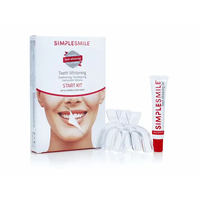 Simplesmile startkit med gel och skenor
